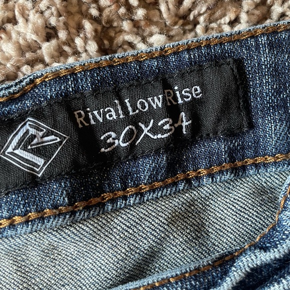 Rock & Roll Cowgirl Rival Low Rise 30x34 (measures 33x33) Jeans Tall Boot Cut - Picture 3 of 10
